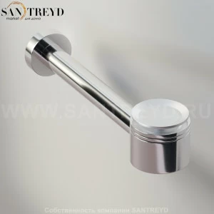 Agape  Сифон с донным клапаном без крышки хромированный матовый для раковин или биде без переливного отверстия MET0419LSP