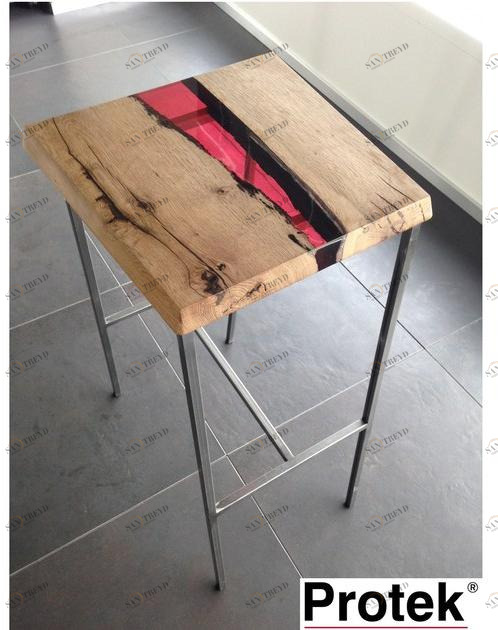 PROTEK® Табурет из дерева бриккола и смолы Legno e resina sun-id-1440281