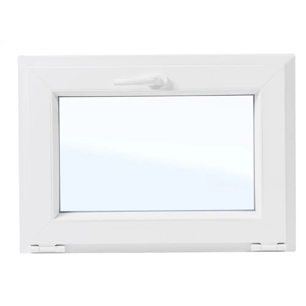 Пластиковое окно ПВХ Veka фрамуга 500x700 мм (ВхШ) двухкамерный стеклопакет белый/серый STLM-2178980 - Вид №1