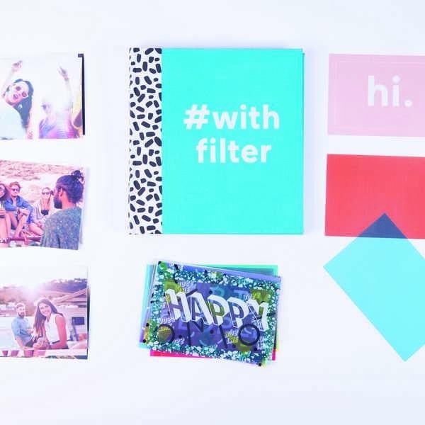 DYPHOTABL Фотоальбом с фильтрами голубой Doiy 