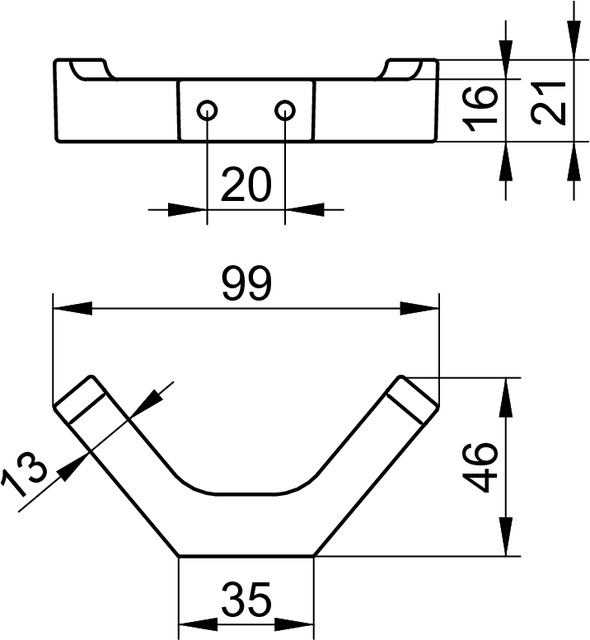 11115030000 Крючок для полотенца KEUCO Edition 11 - Вид №3