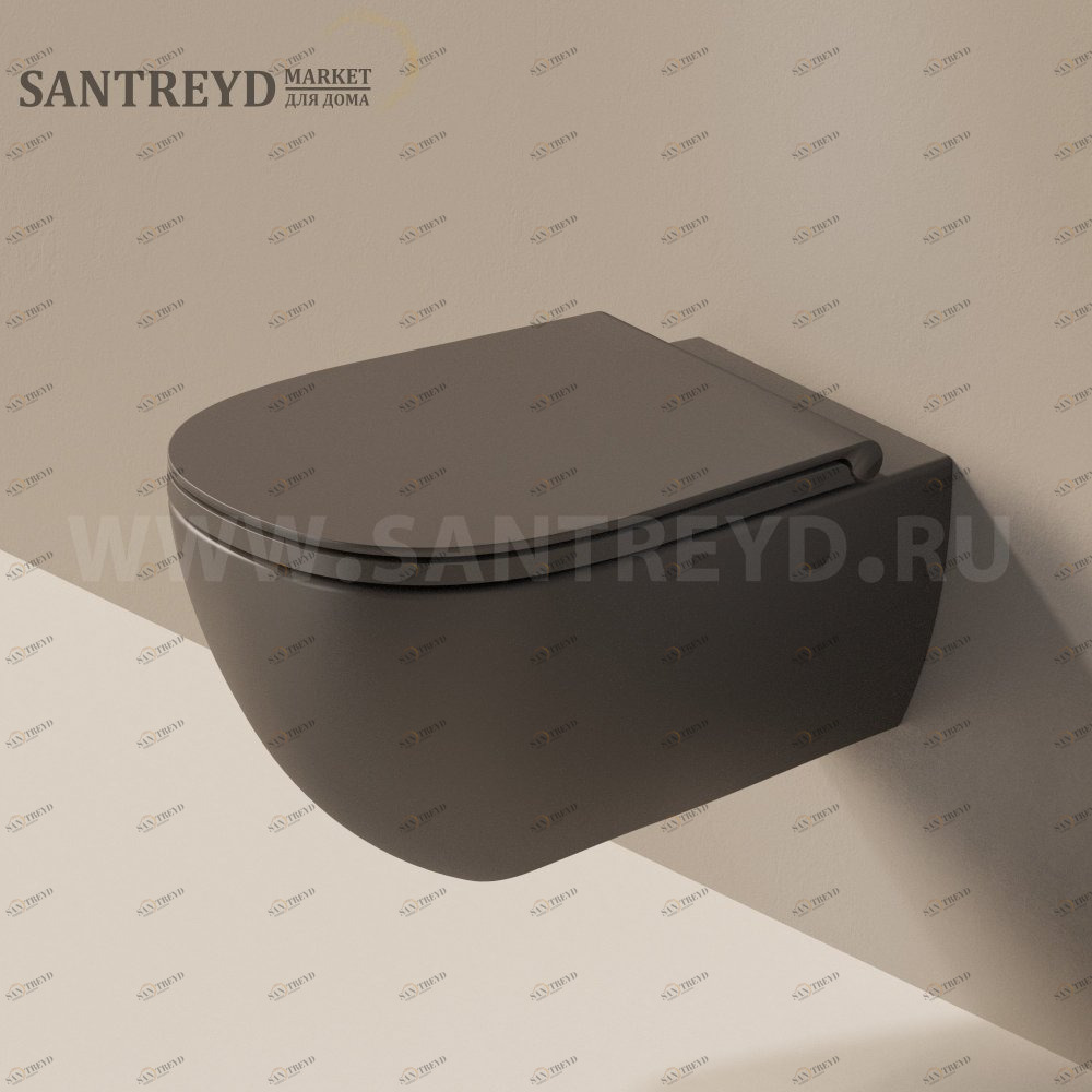 SI118G7006 Подвесной унитаз настенный Графитовый Ceramica Flaminia IO e SI Италия