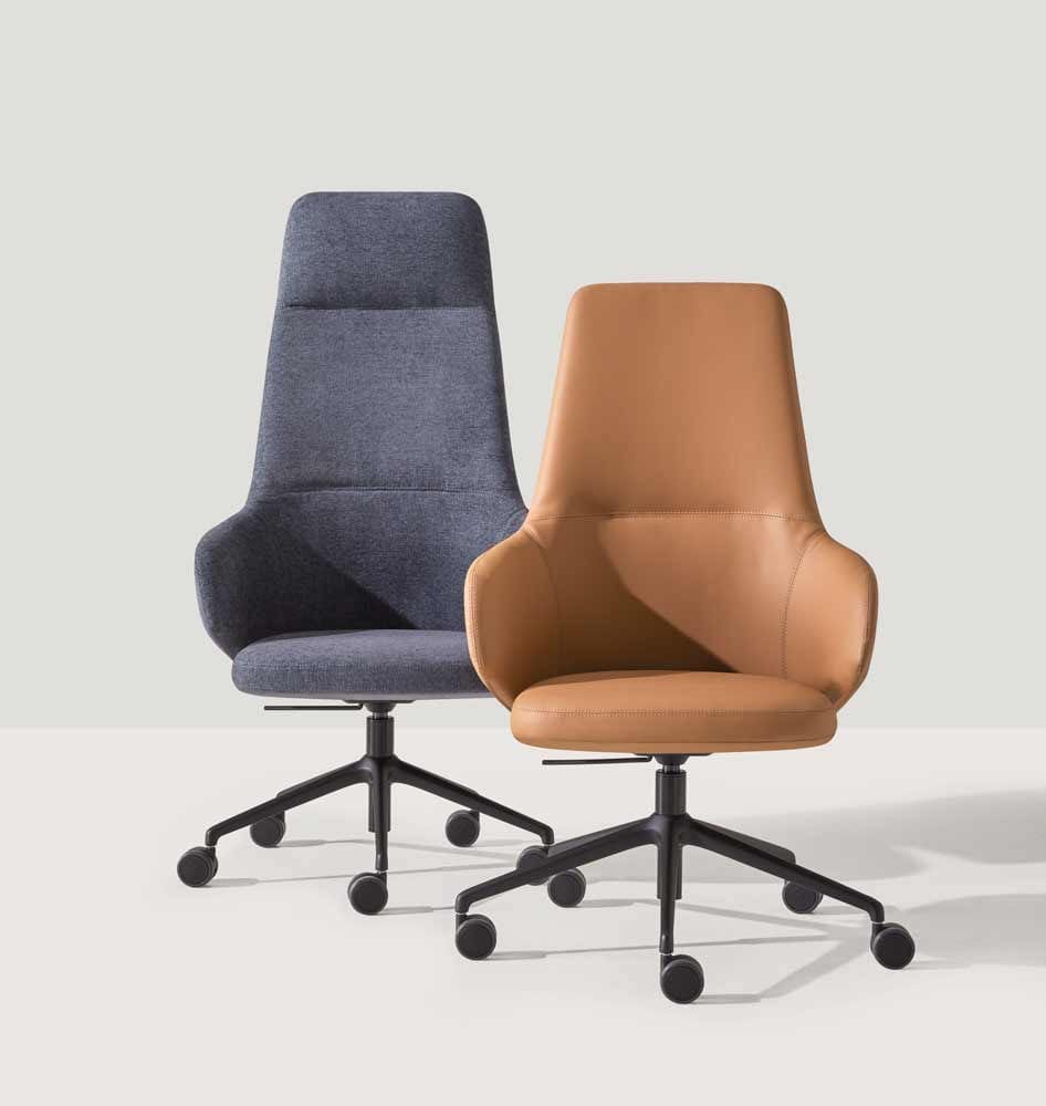 Тканевый регулируемый по высоте рабочий офисный стул с колесами INCLASS BINAR Executive ARCH-00127766 - Вид №1