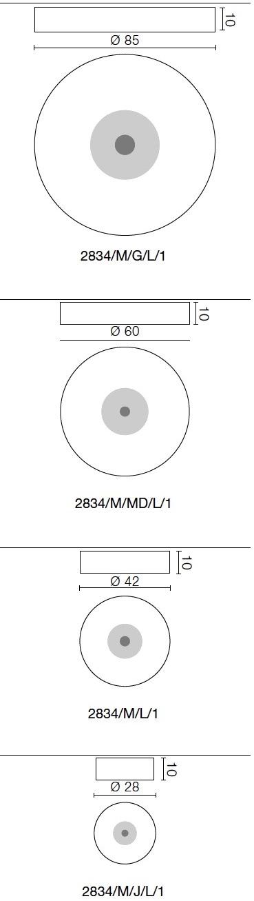 Martinelli Luce Настенный светильник из метакрилата  2834/m  - Вид №11