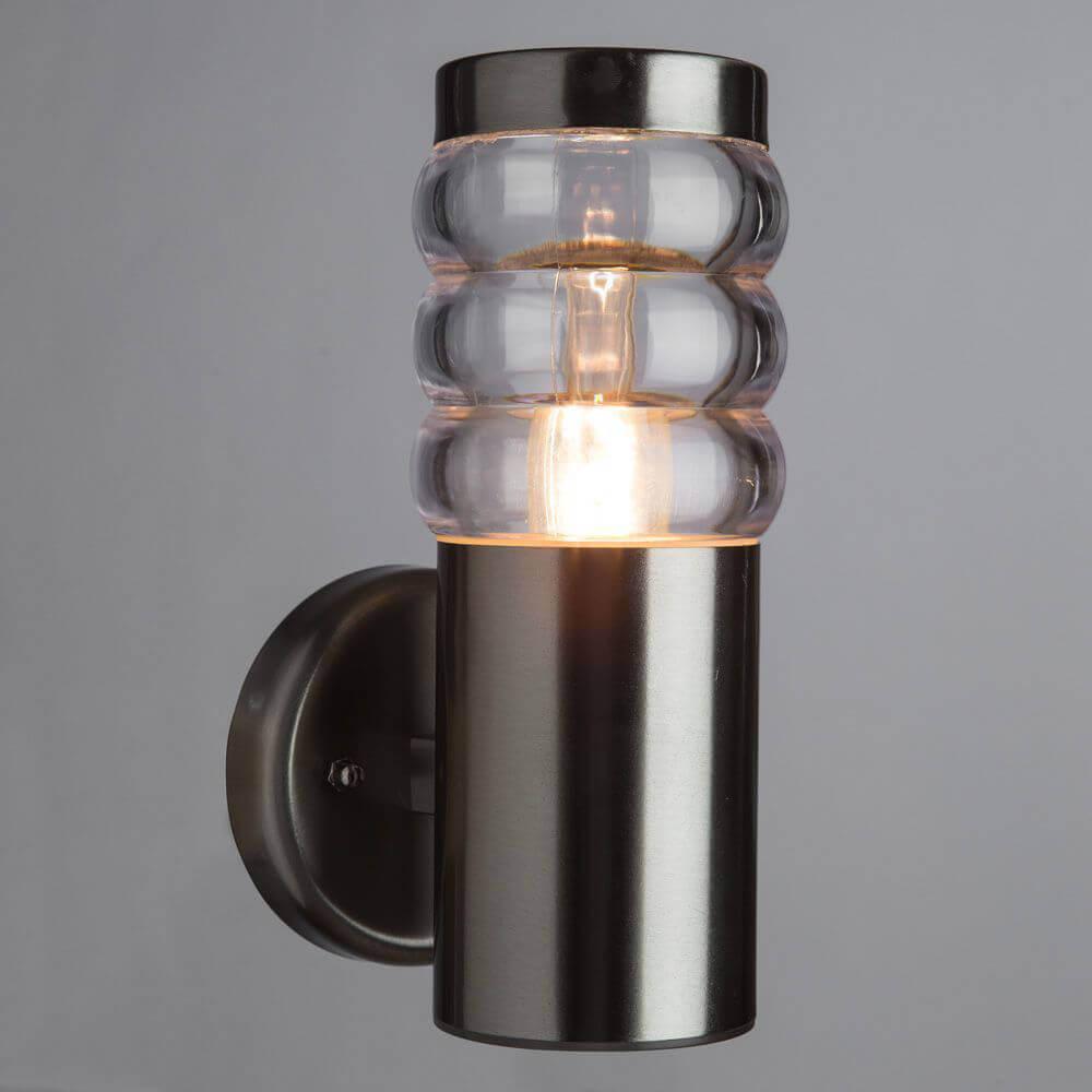 Уличный настенный светильник серебристый Arte Lamp Portico A8381AL-1SS ARTE LAMP ФАКЕЛ 00-3895592 Серебро  - Вид №1