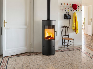 Стальная дровяная печь