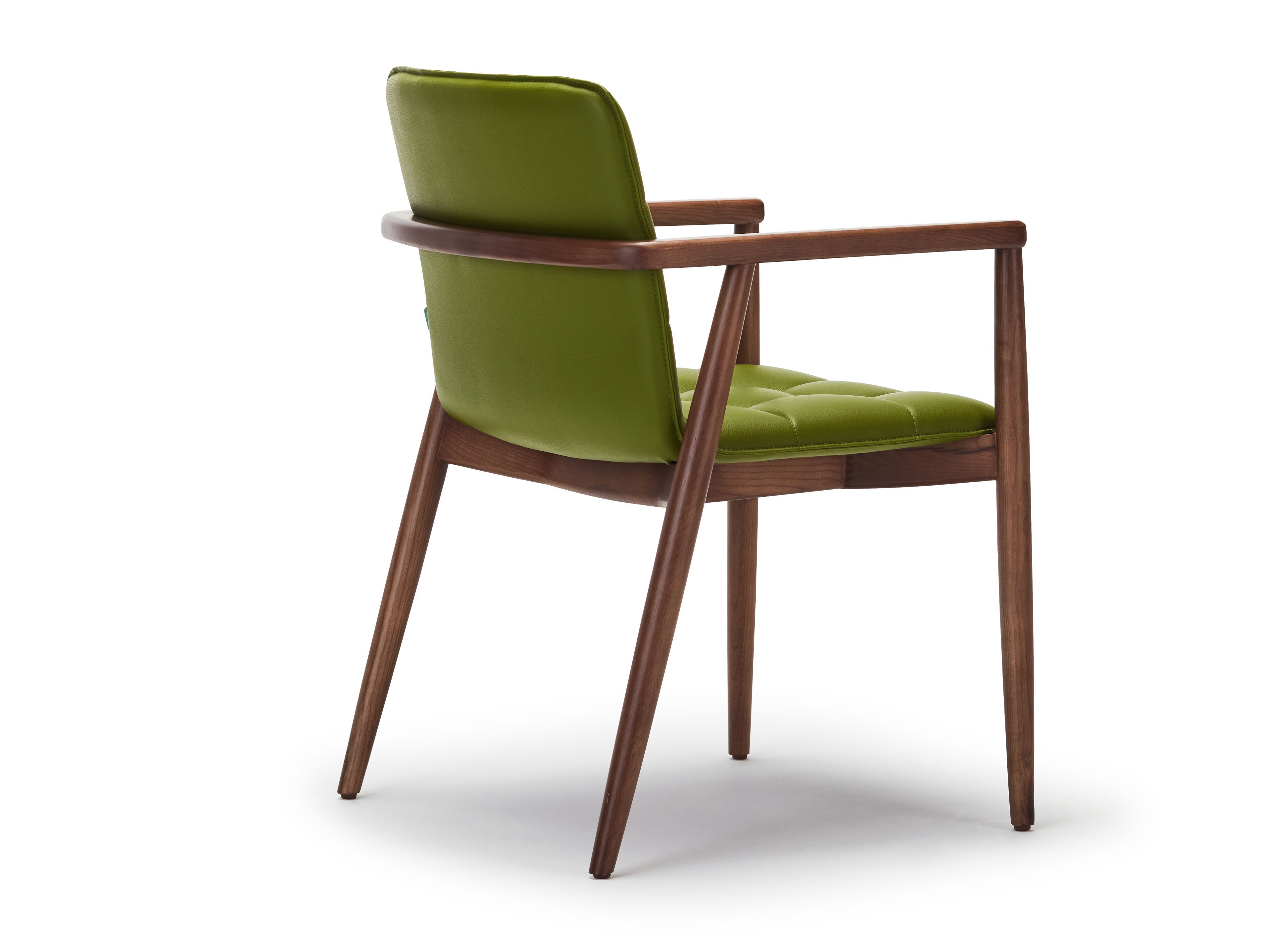 Стул из кожи и ясеня с подлокотниками Papell Design Squarez ARCH-00043972 - Вид №2