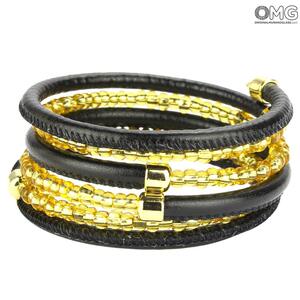 4765 ORIGINALMURANOGLASS Браслет Беззаботность - Коллекция Antica Murrina - муранское стекло Original Murano Glass OMG 7 см