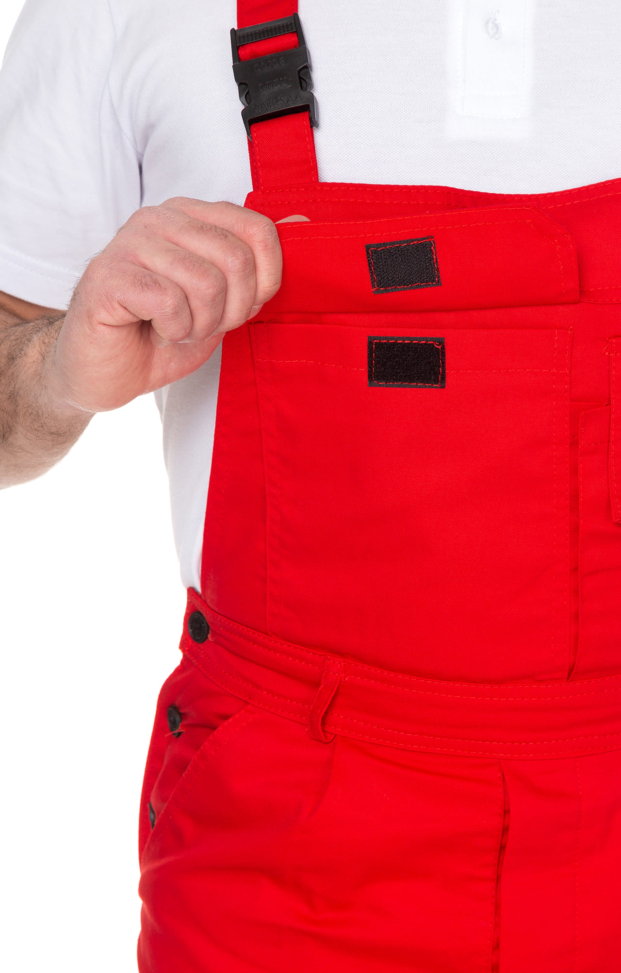 65178 Костюм "Мастер-Люкс" красный с черным  Летняя спецодежда  размер 56-58/170-176  - Вид №17