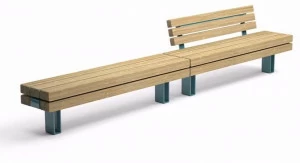 VESTRE Модульная модульная скамья из стали и дерева Kong