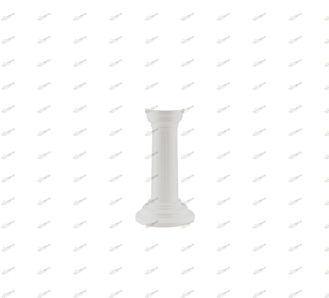 Gentry Home Пьедестал для раковины 640 мм с канавками Belgravia Рифленый белый GH100499 