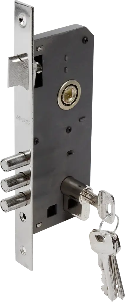 Врезной замок Apecs 2200/60-CR для входных дверей и ворот 82207313