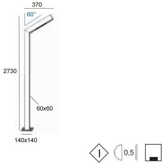 BEL-LIGHTING Светодиодный уличный фонарь из алюминия Torga 8009. 5  - Вид №3