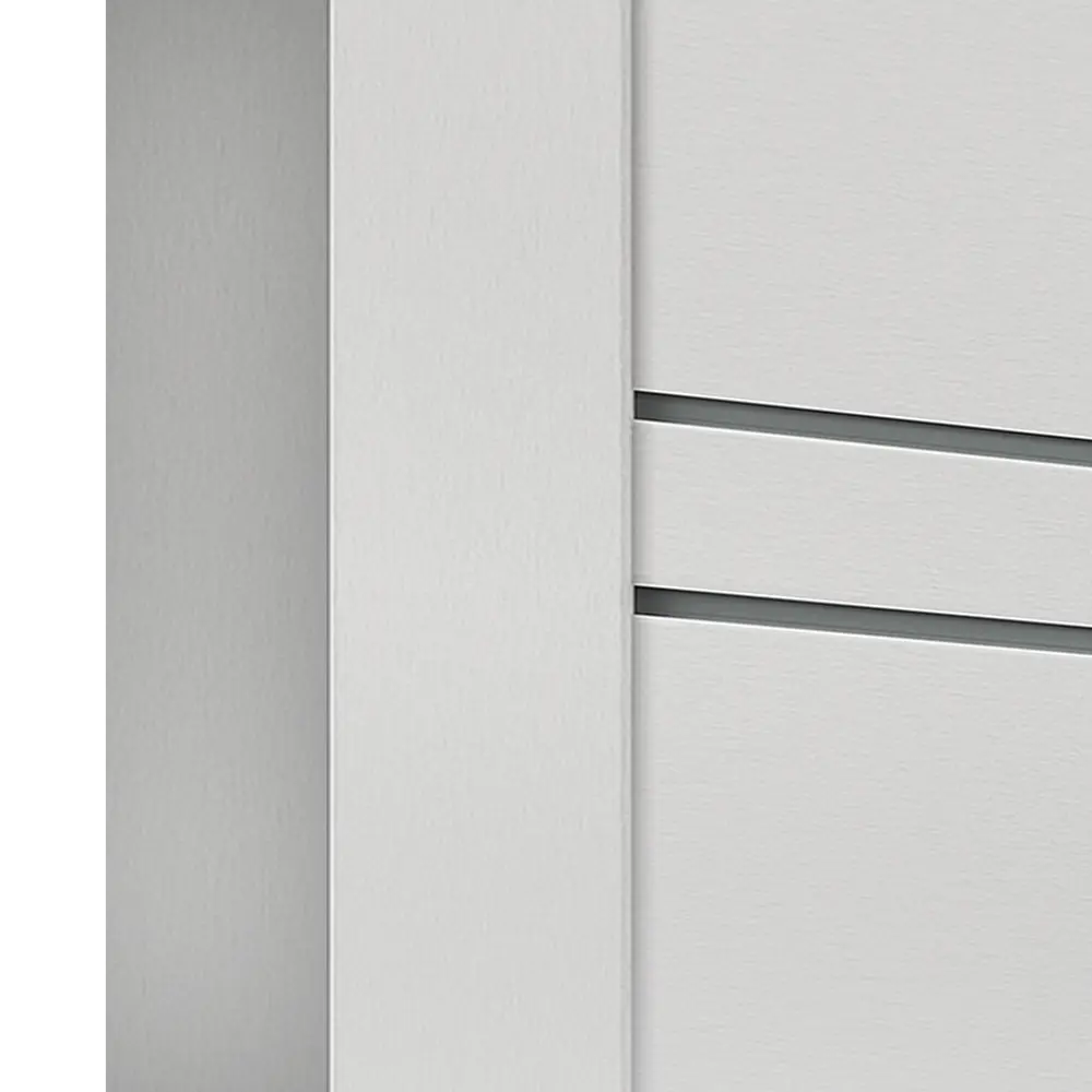 Дверь межкомнатная Linea 8 остекленная HardFlex ламинация цвет платина 90x200 см (с замком и петлями) 88110175 STLM-2161941 VELLDORIS  - Вид №3