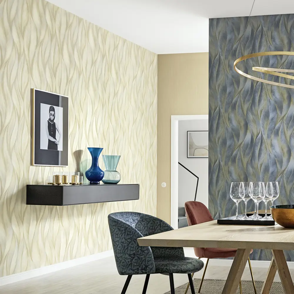 Обои флизелиновые Erismann Fashion for Walls синие 1.06 м 12092-44 89107532 STLM-2174953 - Вид №4