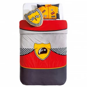 Покрывало детское 90х190 см с 2 подушками красное Bispeed CILEK CHAMPION RACER 00-3832457 Красный;серый