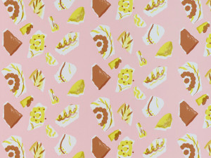 Нетканые обои с рисунком