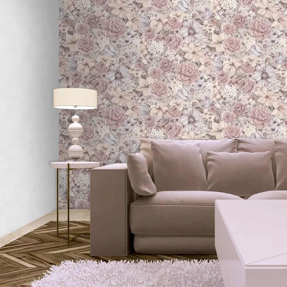 Обои флизелиновые Euro Decor Bagatelle серые 1.06 м 1082-18 81961314 STLM-2050268 - Вид №4