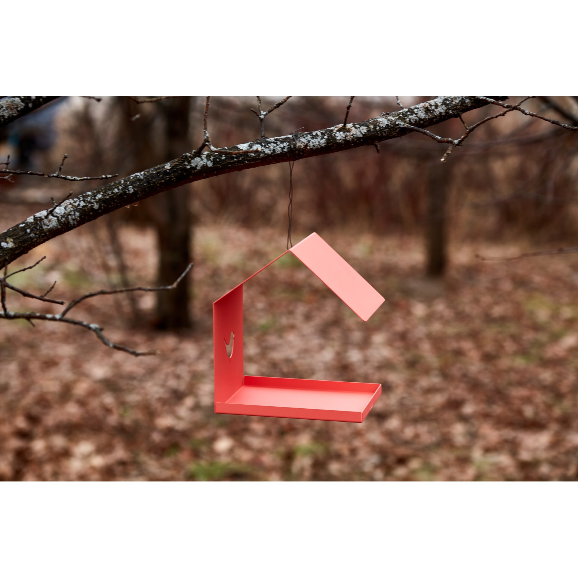 82585548 Кормушка для птиц цвет красный Santreyd 