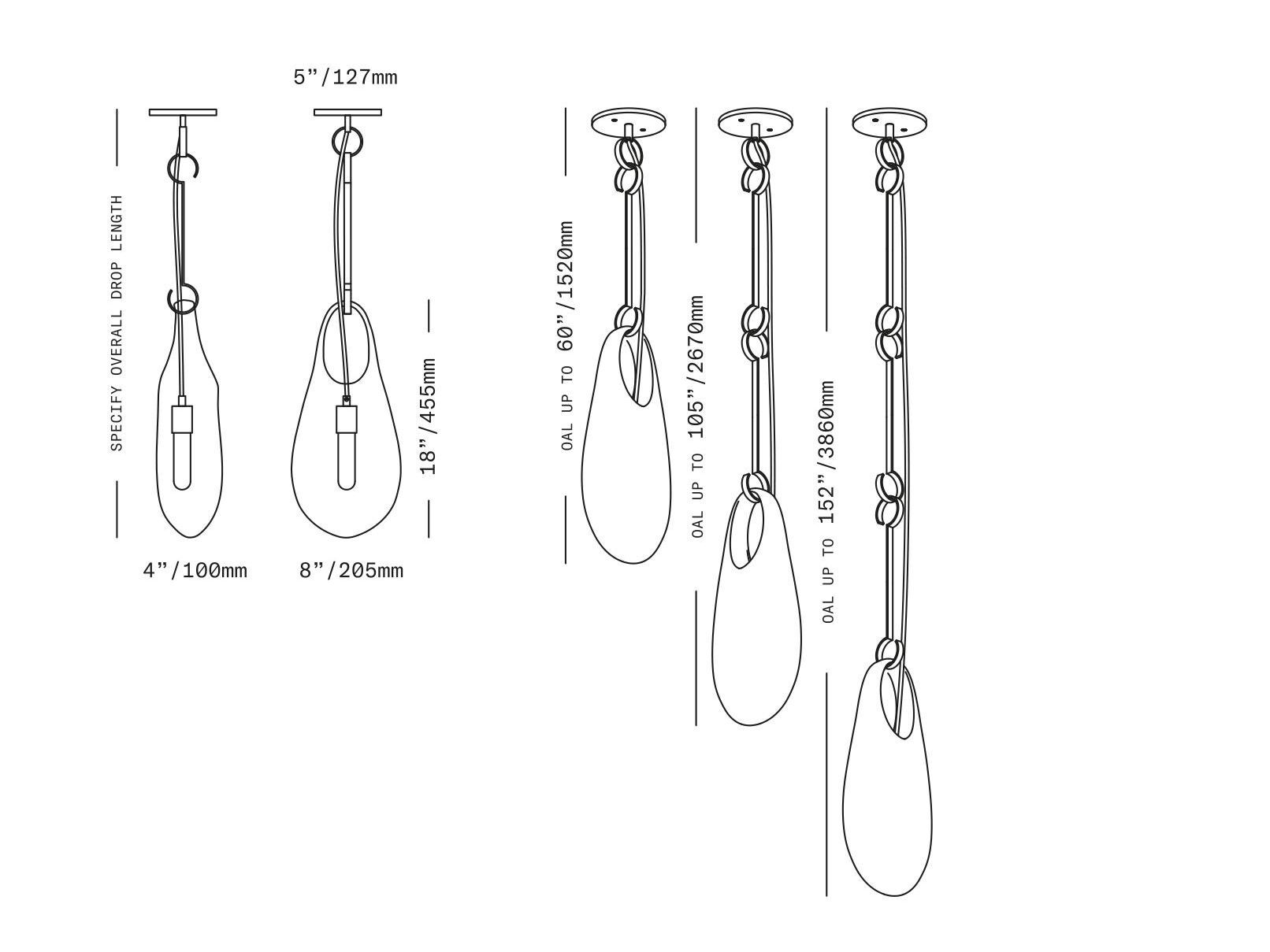 Подвесной светильник из латуни и выдувного стекла SkLO Hold ARCH-00102135 - Вид №10