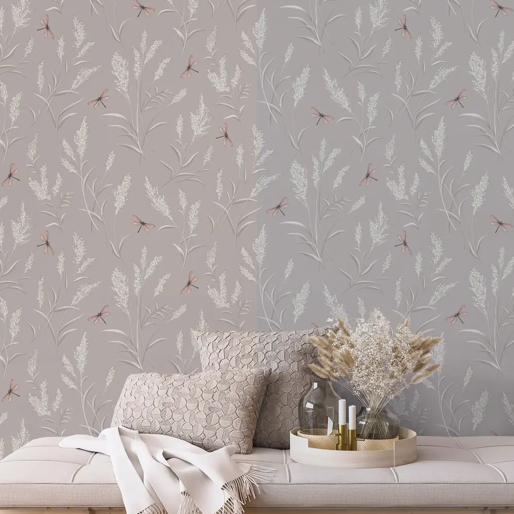 Обои флизелиновые Wallsecret Leto коричневые 1.06 м 8914-26 STLM-2212175 - Вид №4