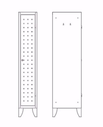 Dieffebi Металлический шкаф Lockers 135_n001c - Вид №4