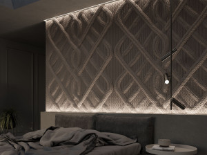 Трехмерная декоративная гипсовая панель