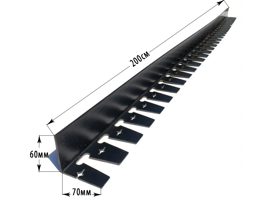 Бордюр "Стафф" 60 мм, длина 2 м ГеоПластБорд GPBST-50 - Вид №12
