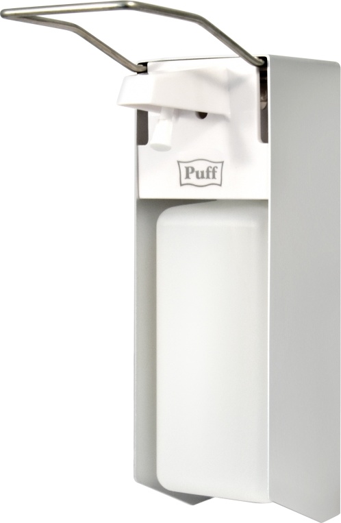 1402.164 Локтевой дозатор для жидкого мыла и дез растворов 1000 мл антивандальный 8191 PUFF  - Вид №1