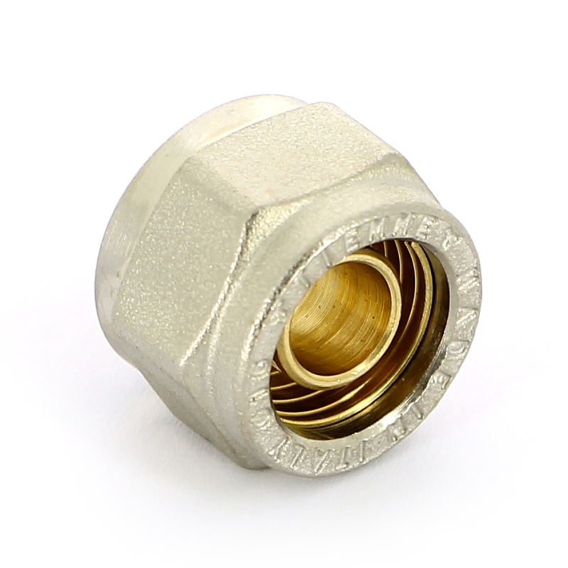 Соединитель обжим-В резьба евроконус для PEX трубы TIEMME 16(2,2)х1/2"EK 1440037 - Вид №3