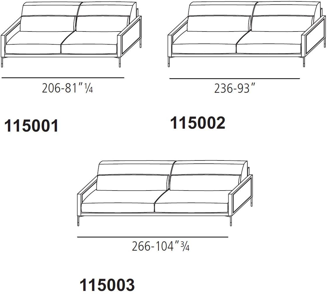 Vibieffe Диван из ткани или кожи 115 modern epoque sun-id-1433969 - Вид №8