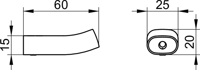 11514050000 Крючок для полотенца KEUCO Edition 400 - Вид №3