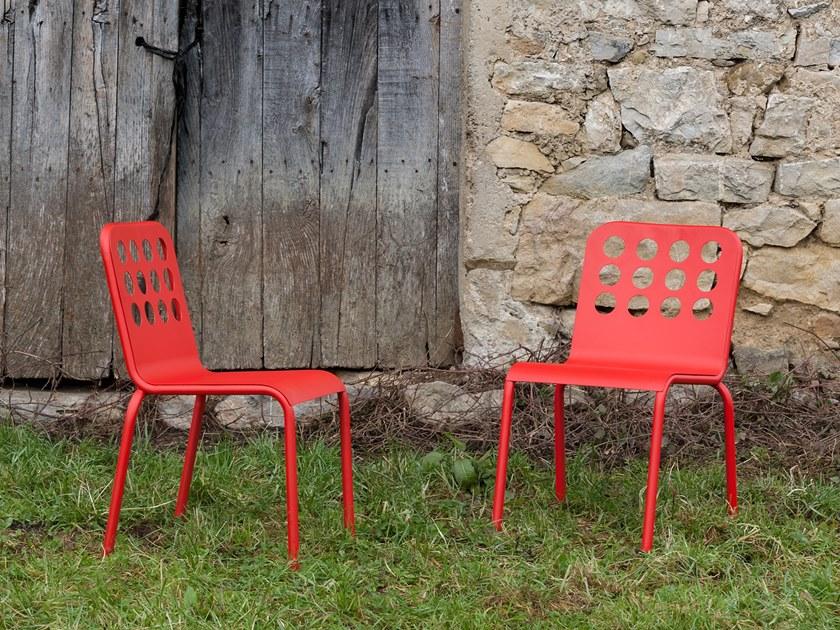 iSimar Штабелируемый садовый стул из стали Sevilla 9210 - Вид №1