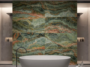 Пол / керамогранит с мраморным эффектом