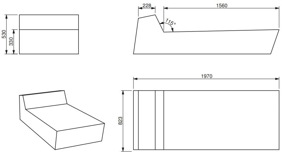 Садовый спальный мешок из пены QM Quinze & Milan Primary ARCH-00131541 - Вид №4