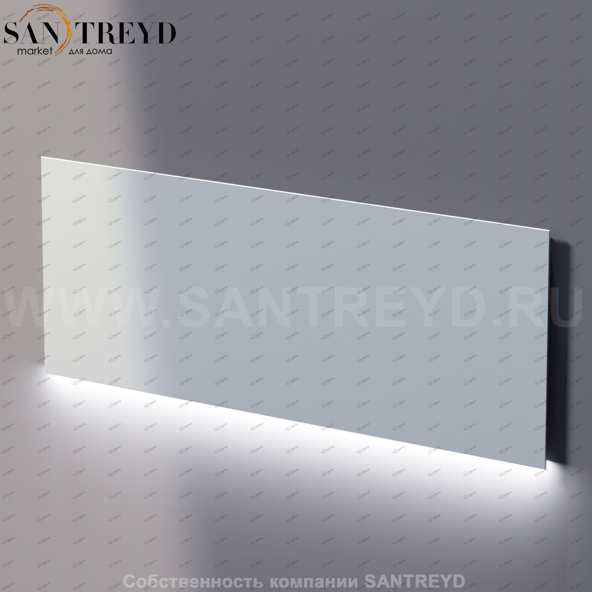 Agape NUDO LED Прямоугольное горизонтальное зеркало с LED подсветкой: длина 160 см, высота 60 см ASPE1606