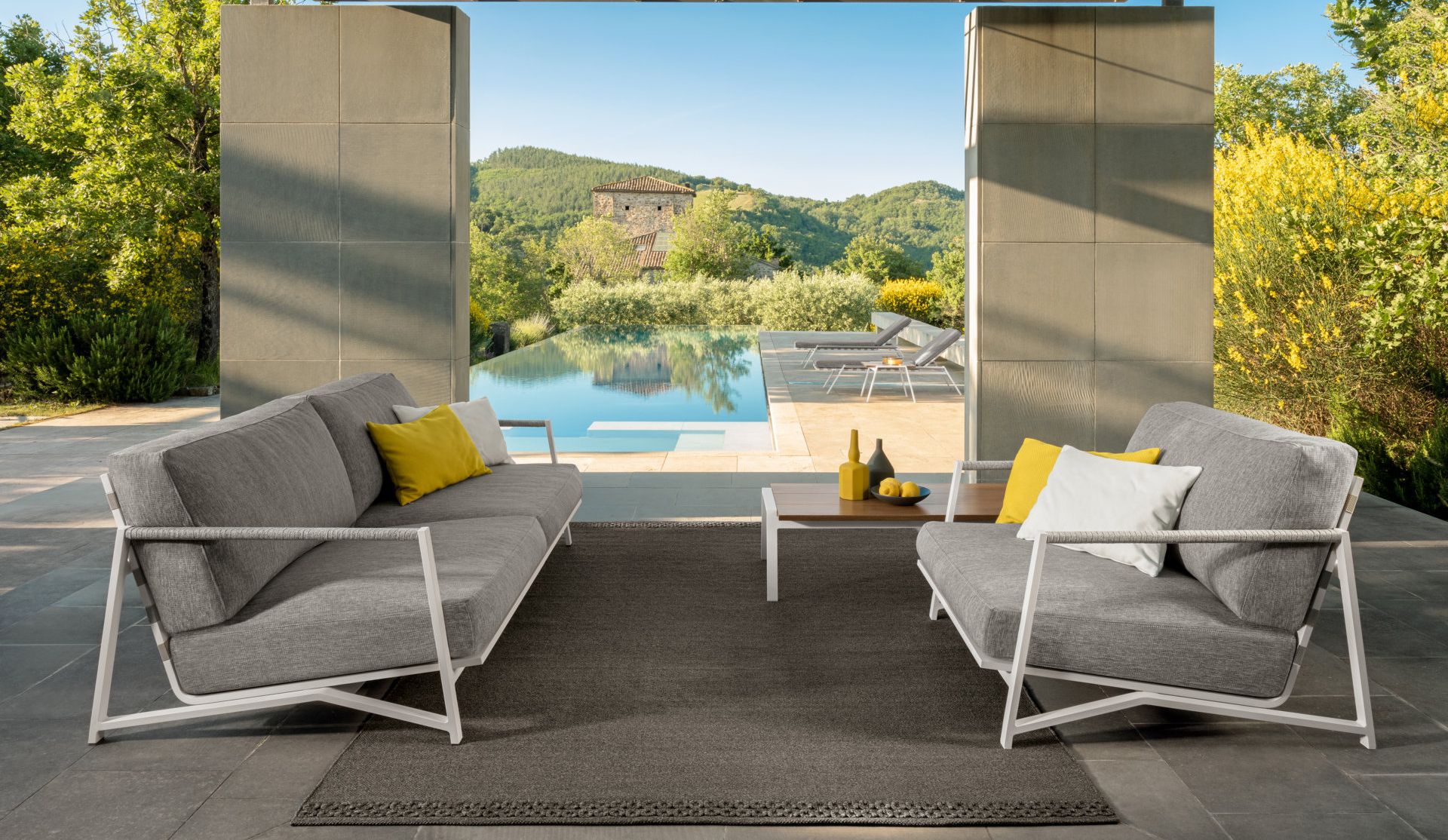 Тканевое садовое кресло с подлокотниками Talenti коттедж ARCH-00132461 - Вид №2