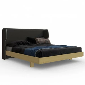 Кровать двуспальная с бортиками 180x200 темно-серая Rich BRAGIN DESIGN ДИЗАЙНЕРСКИЕ 256513 Бежевый;серый