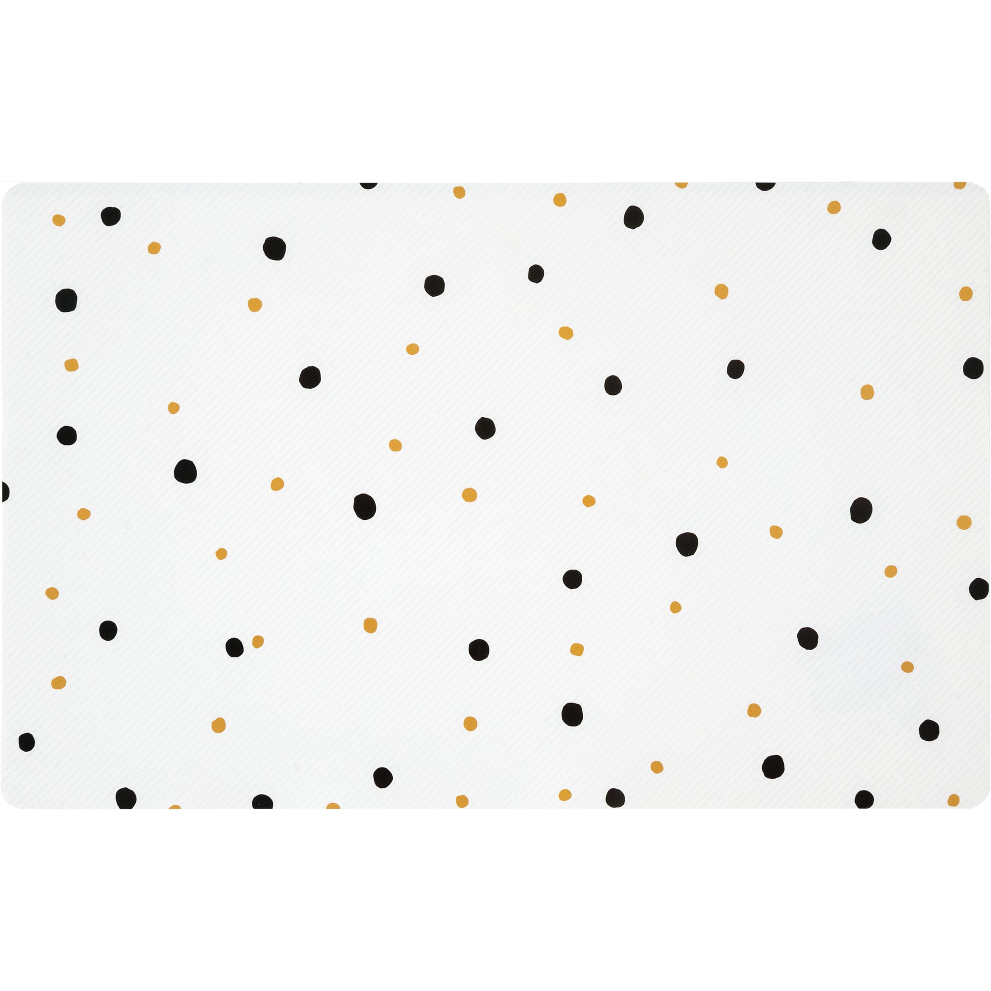 84841754 Салфетка сервировочная «Полька» 26x41 см белая/желтая/черная Santreyd 