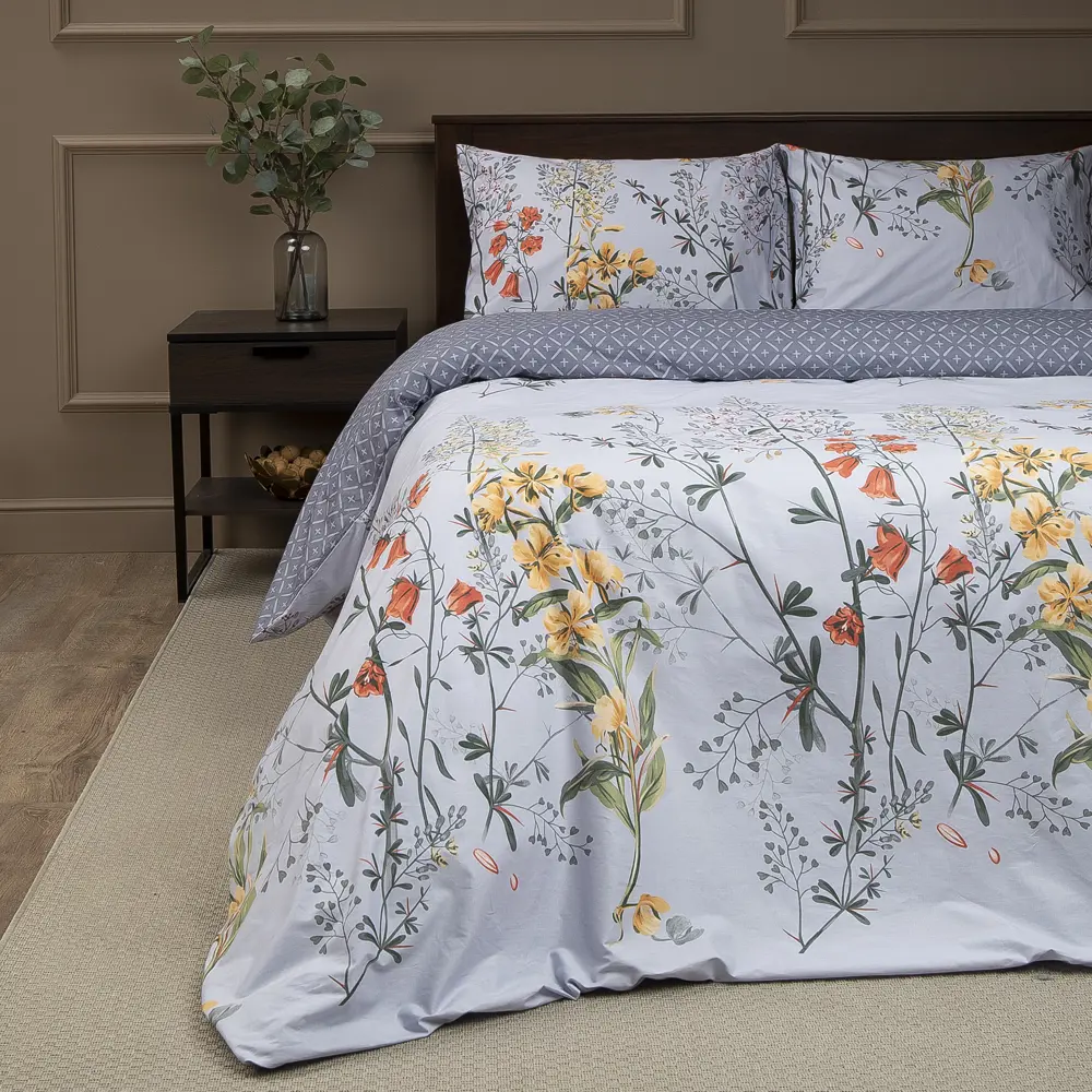 Amore Mio Шафт — Еврокомплект сатинового белья в пастельной гамме 85061395 STLM-0057956 - Вид №2