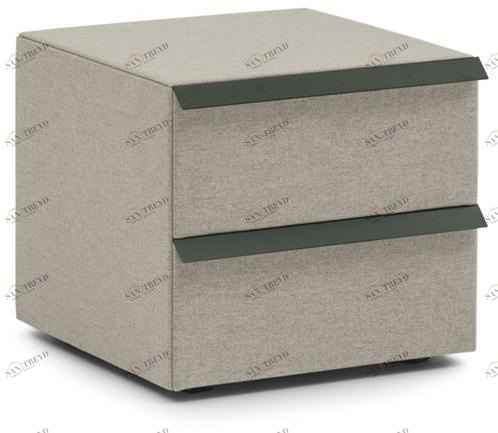 Bolzan Letti Прямоугольная тумбочка обтянутая тканью с ящиками Oikos sun-id-1500925
