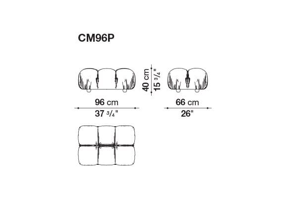 Модульный тканевый диван capitonné B&B Italia Хамелеонда ARCH-00030740 - Вид №28