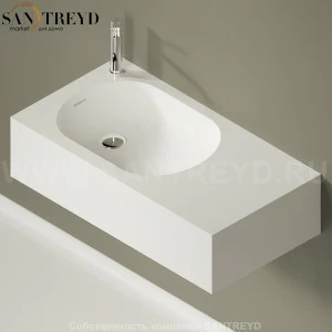 ACER0795NRSSZZ Подвесная раковина настенная прямоугольная Agape  белая