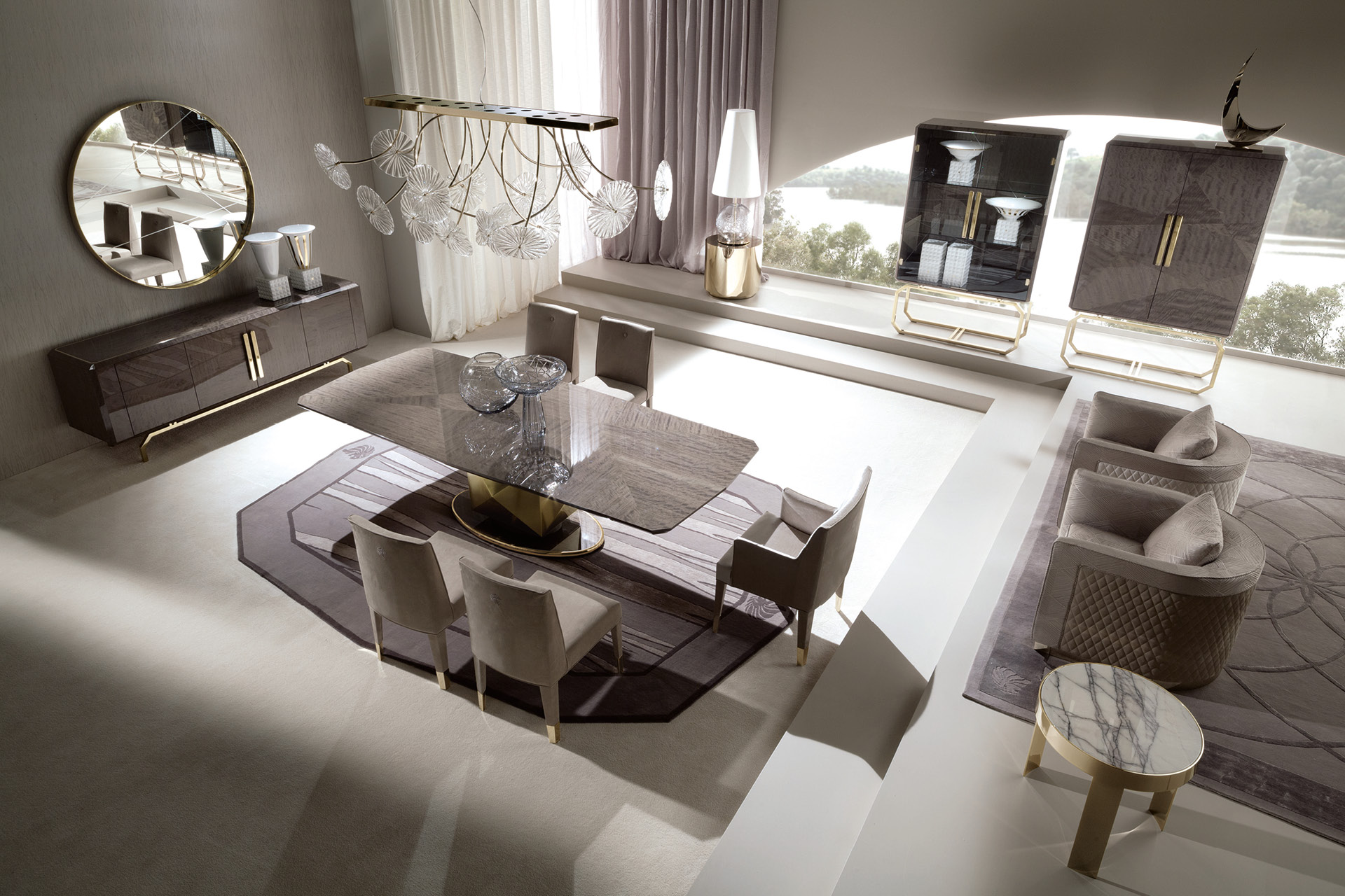 5955 Infinity витрина с деревянными дверками - giorgio collection - Вид №1