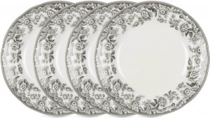 10573477 Spode Набор из 4 тарелок закусочных 20см "Деламер, сельские мотивы" Фаянс