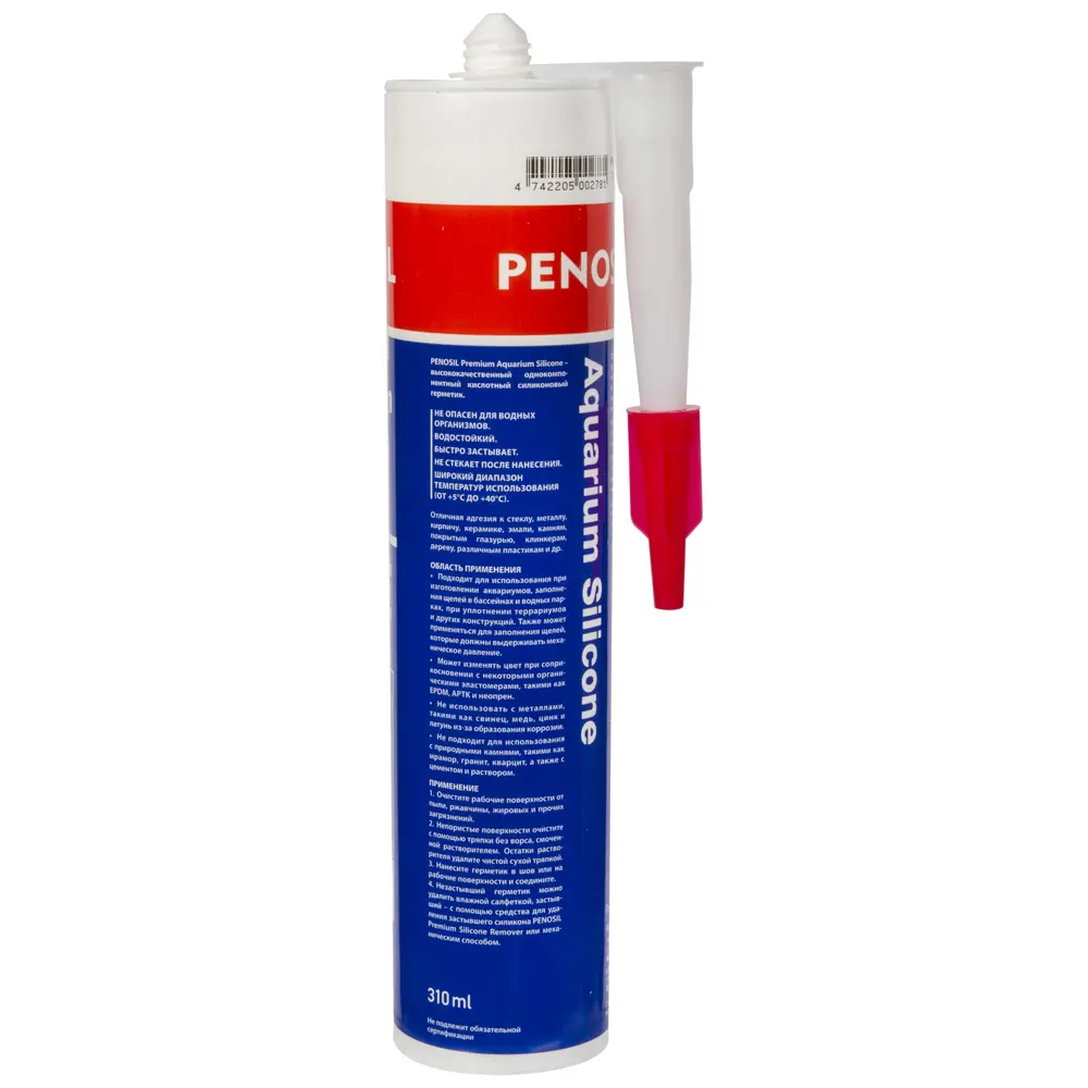 Герметик аквариумный Penosil, силиконовый, 310 мл 15810815 STLM-2164884  - Вид №1