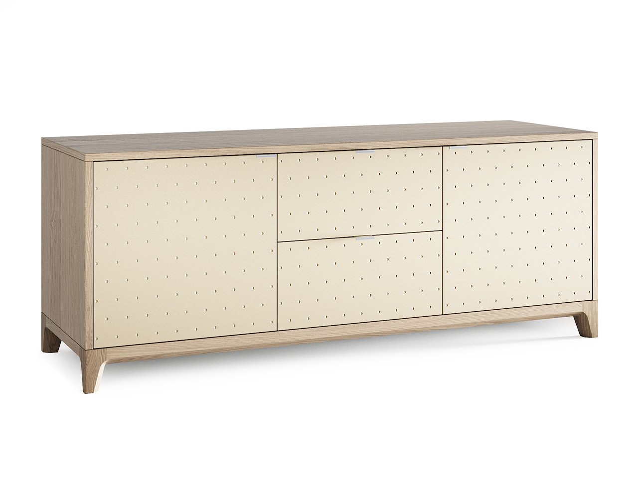 Тумба под телевизор с ящиками кремовая Case THE IDEA  210243 Бежевый  - Вид №1