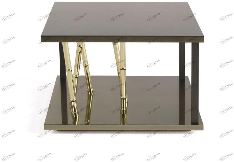 ETRO Home Interiors Квадратный деревянный журнальный столик Taxila E.tax.232.a