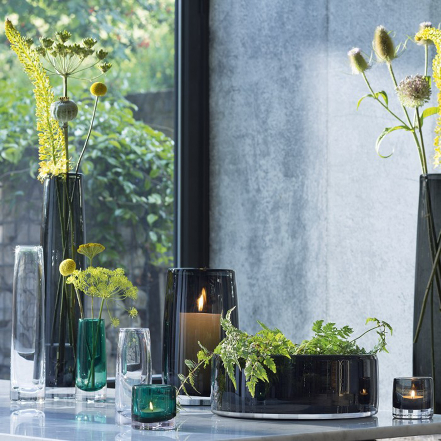 G924-16-847 Ваза stems, 16 см, серая LSA International  - Вид №1