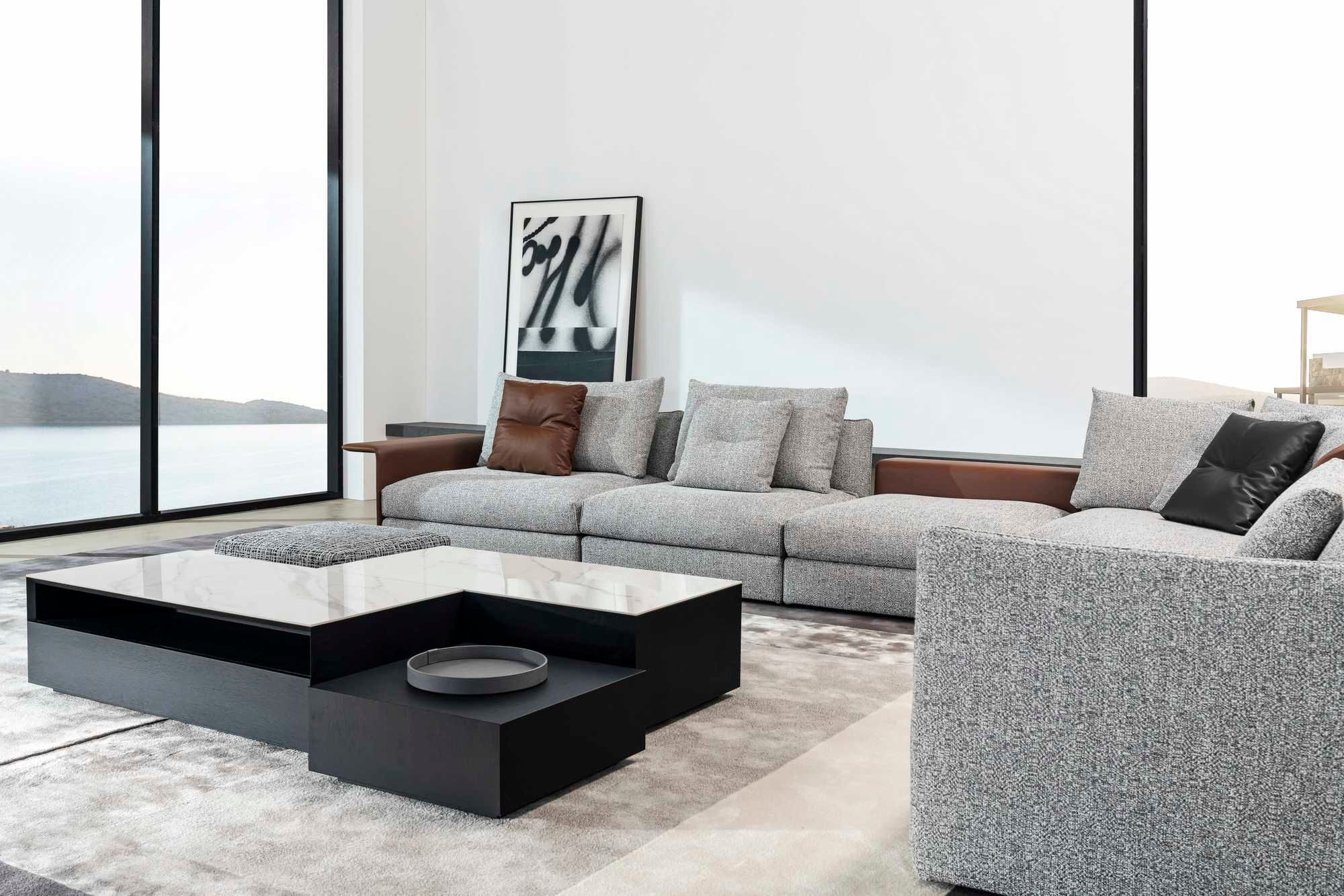 Журнальный столик из каррарского мрамора с отсеком для хранения CAMERICH BLEND ARCH-00060224 - Вид №6